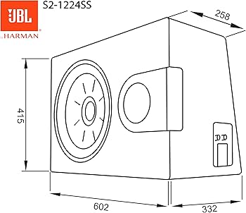 JBL S2-1224SS Subwoofer Auto Set - 1100 Watt Harman Kardon